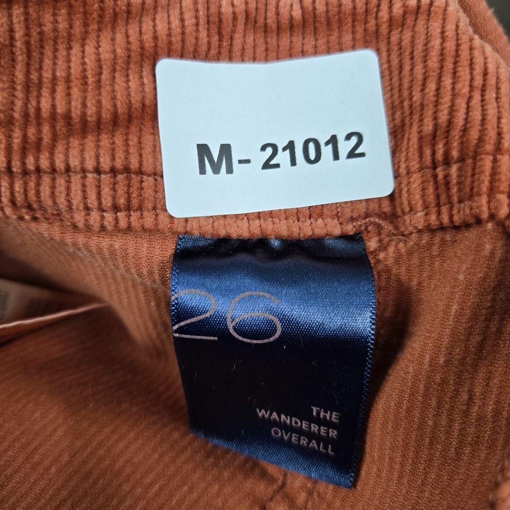 Pilcro Women Pants 26 Rust Overalls Corduroy The Wanderer Overall 28" Inseam - Picture 2 of 14